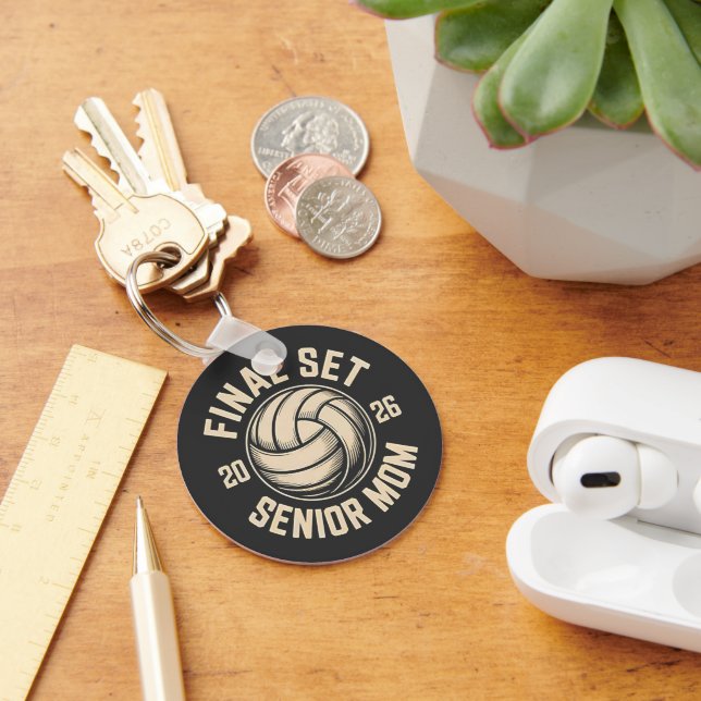 Llavero Final Set Senior Mom 2026 Graduation Volleyball (Escritorio )