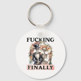 Llavero Finalmente Dama de Honor Esqueleto Novia Novio Hal