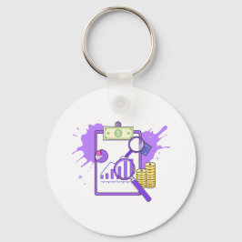 Llavero Financial Analysis Report Money Magnifying Glass