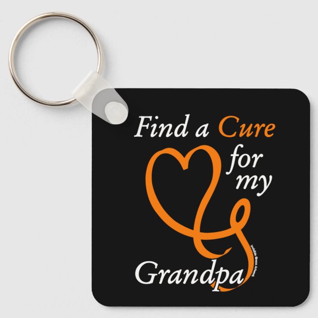 Llavero Find a Cure/Heart/Grandpa...RSD/CRPS (Anverso)