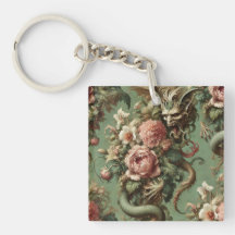 Finería de Drac - Pillow floral gótica del dragón