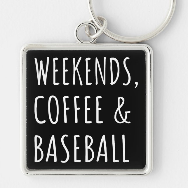 Llavero Fines De Semana, Café Y Béisbol (Frente)