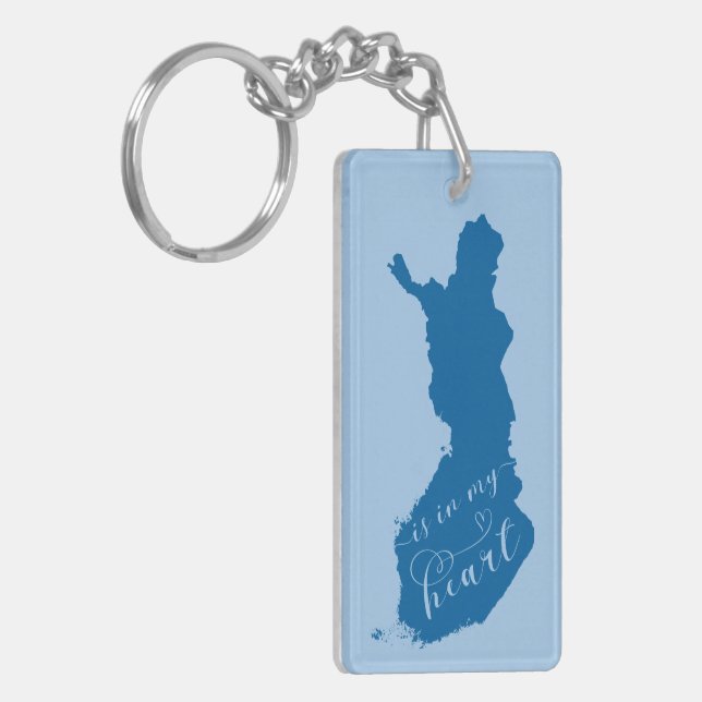 Llavero Finlandia Está En Mi Corazón (Frente Izquierda)