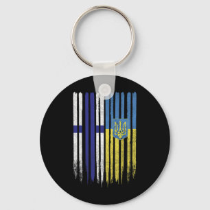 Llavero Finlandia Ucrania Bandera finlandesa ucraniana