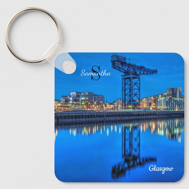 Llavero Finnieston Crane, Glasgow, Scotland Keyring (Anverso)