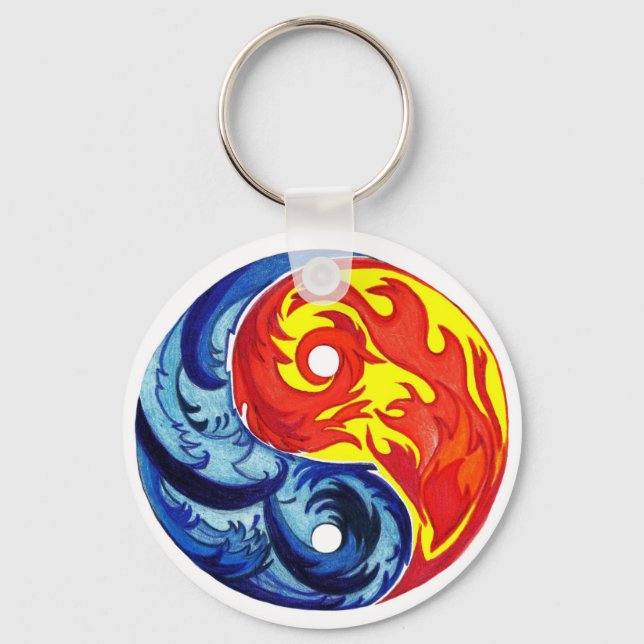 Llavero Fire and Ice Yin-Yang (Anverso)