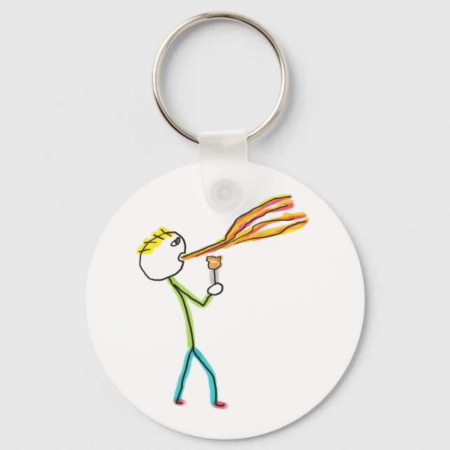 Llavero Fire Breathing Stickman (Anverso)
