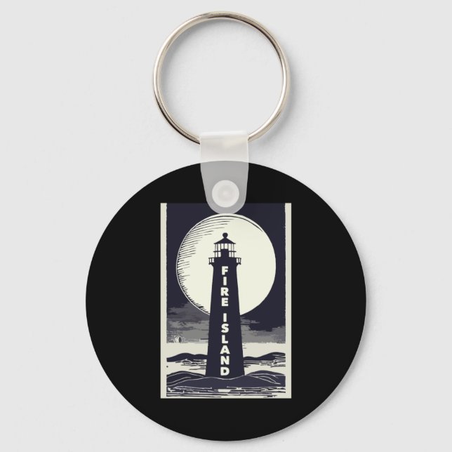 Llavero Fire Island Lighthouse New York Moon  (Anverso)