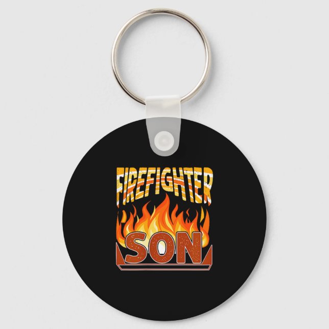 Llavero Firefighter Son Fireman Gift Proud Firefighter Quo (Anverso)
