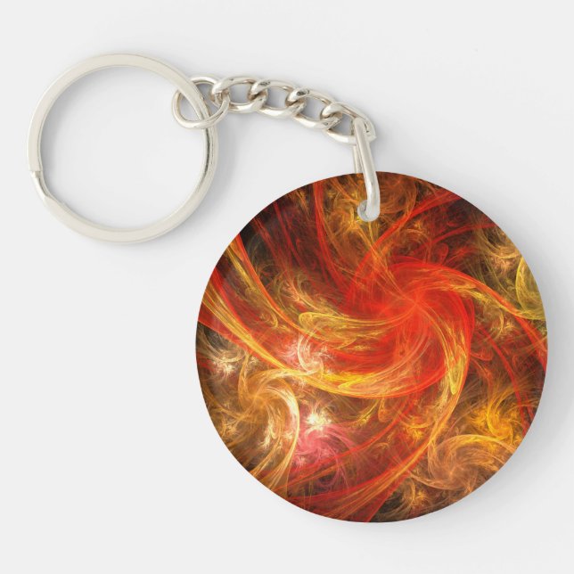 Llavero Firestorm Nova Resumen Arte (Frente)