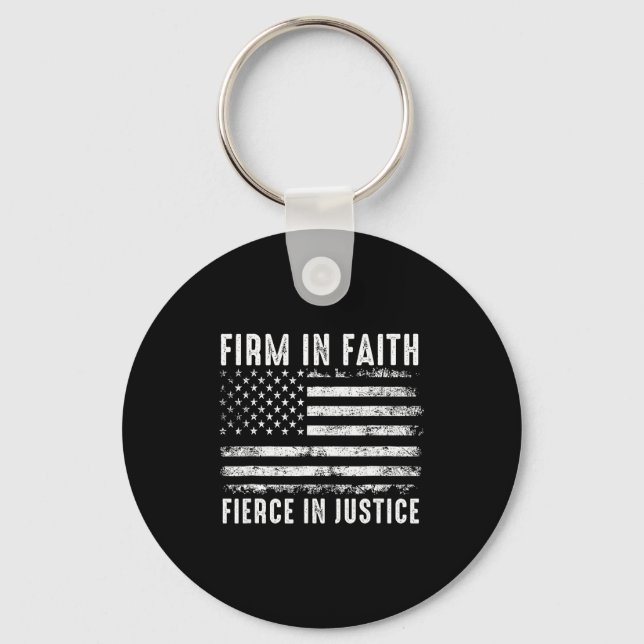 Llavero Firm In Faith Fierce In Justice  (Anverso)