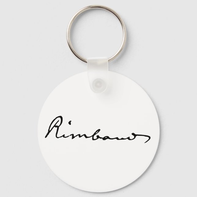 Llavero Firma de Arthur Rimbaud (Anverso)