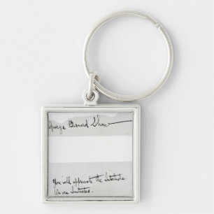 Llavero Firma de George Bernard Shaw
