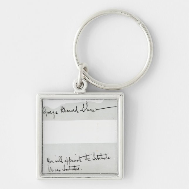 Llavero Firma de George Bernard Shaw (Frente)