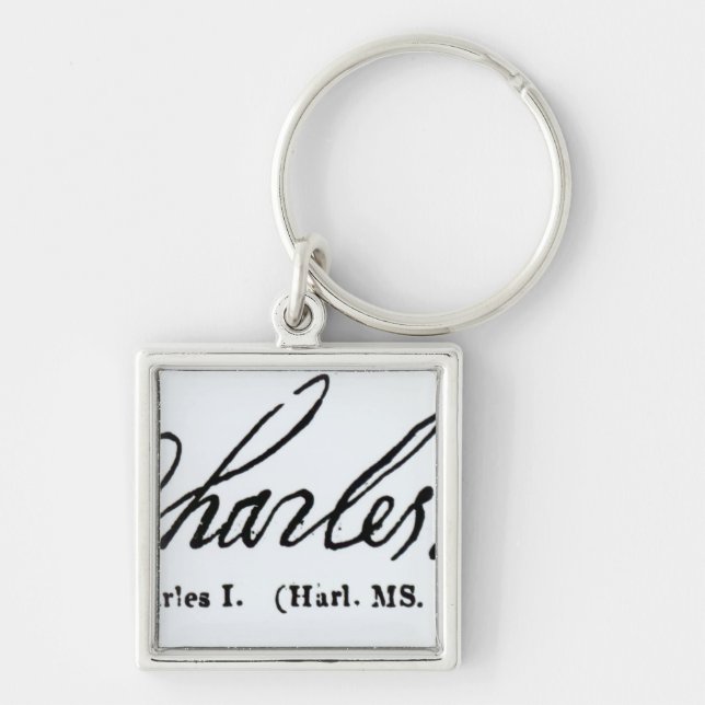 Llavero Firma de rey Charles I (Frente)