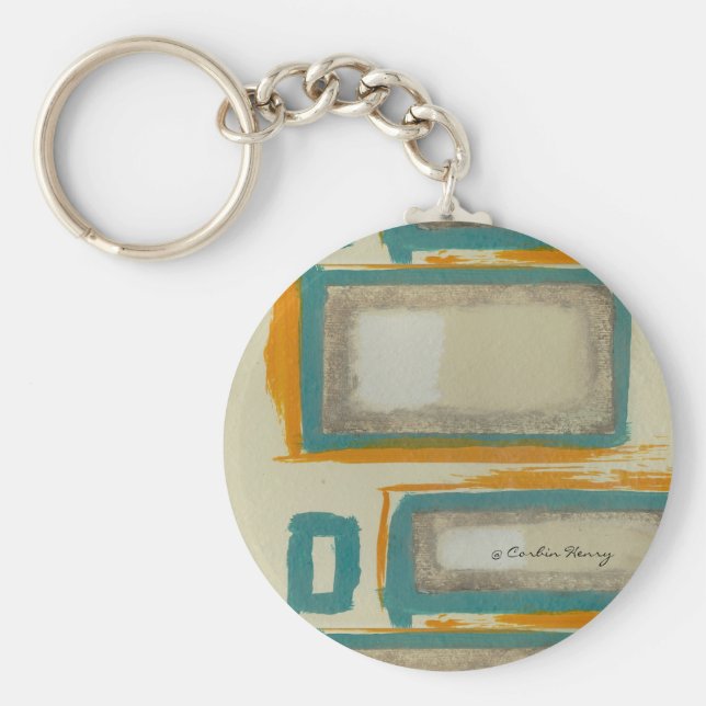 Llavero Firme Y Suave Rothko Inspirado Resumen (Frente)