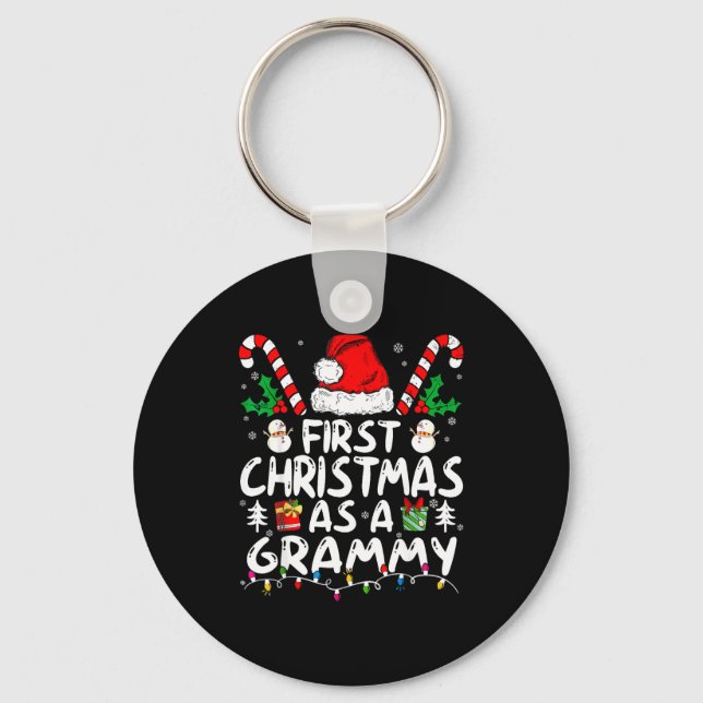 Llavero First Christmas As A Grammy New Grammy  (Anverso)