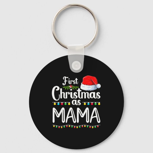 Llavero First Christmas As Mama New Mama 1st Christmas Xma (Anverso)