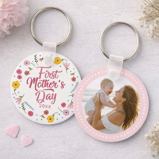 Llavero First Mother’s Day Photo Keychain Personalized Gif