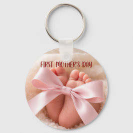 Llavero First Mother's day keychain-new mom gift