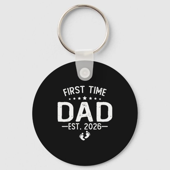 Llavero First Time Daddy New Dad Est 2026 Shirt Fathers Da (Anverso)