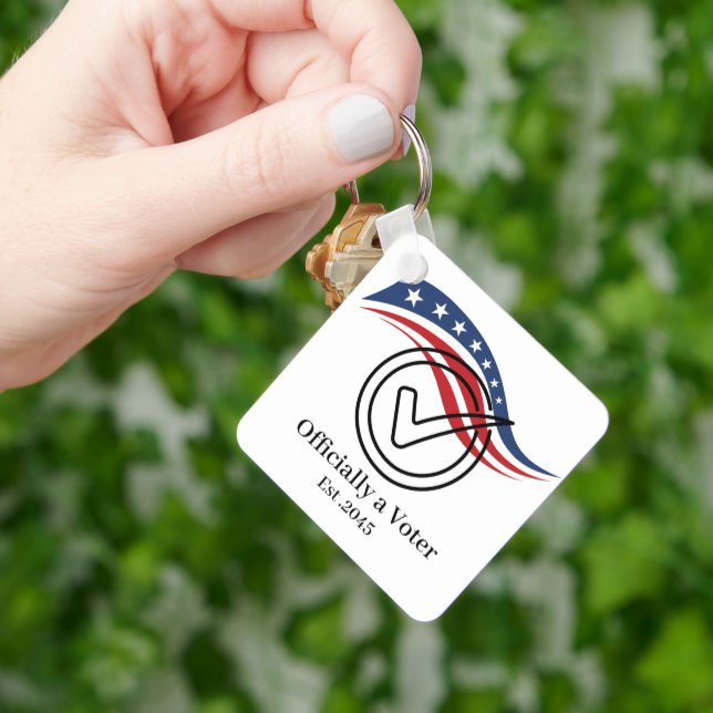 Llavero First Time Voter Keychain (Mano)