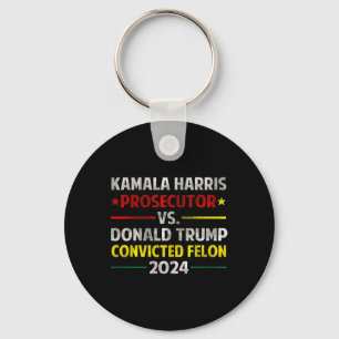 Llavero Fiscal Harris contra Donald Trump condenado Felon