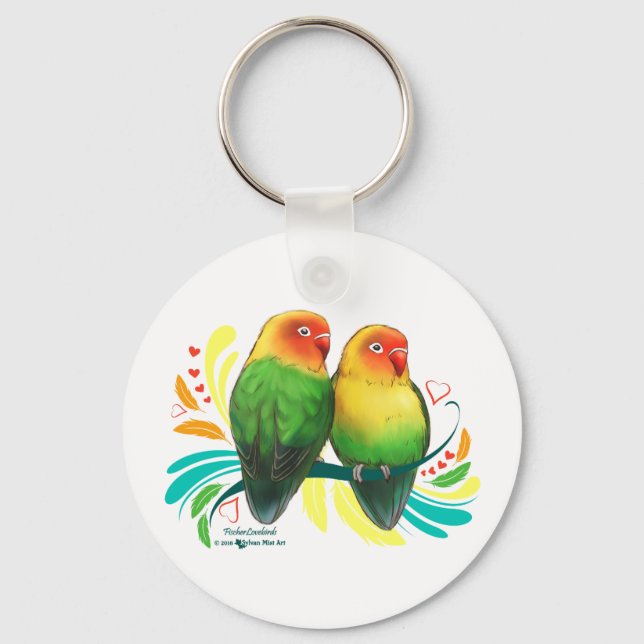 Llavero Fischer Lovebirds (Anverso)