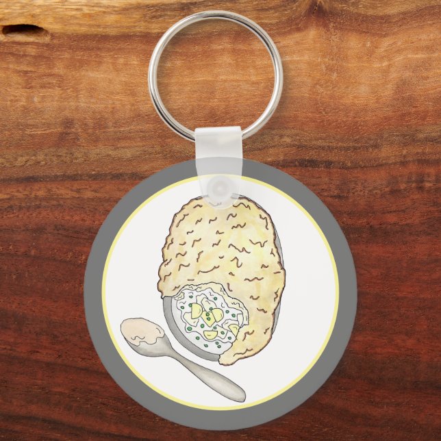 Llavero Fisherman's Fish Pie UK Pub Food Cuisine (Reverso )