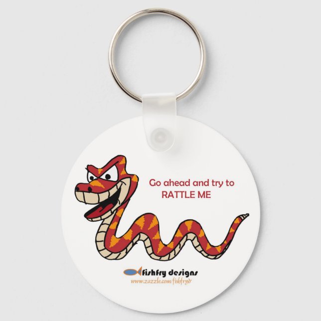Llavero Fishfrant Designs Rattlesnake Key Chain (Anverso)