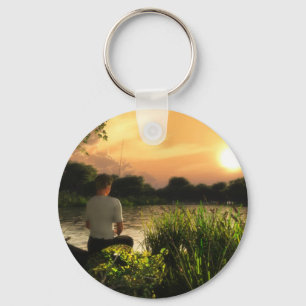 Llavero Fishing Alone Keychain
