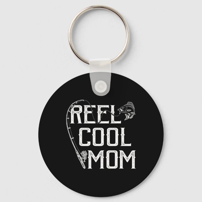 Llavero Fishing Lover Gift Reel Cool Mom Fisher Price Lovi (Anverso)