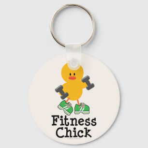 Llavero Fitness Chick Keychain