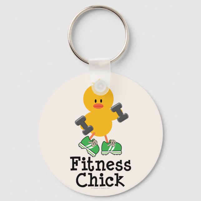 Llavero Fitness Chick Keychain (Anverso)