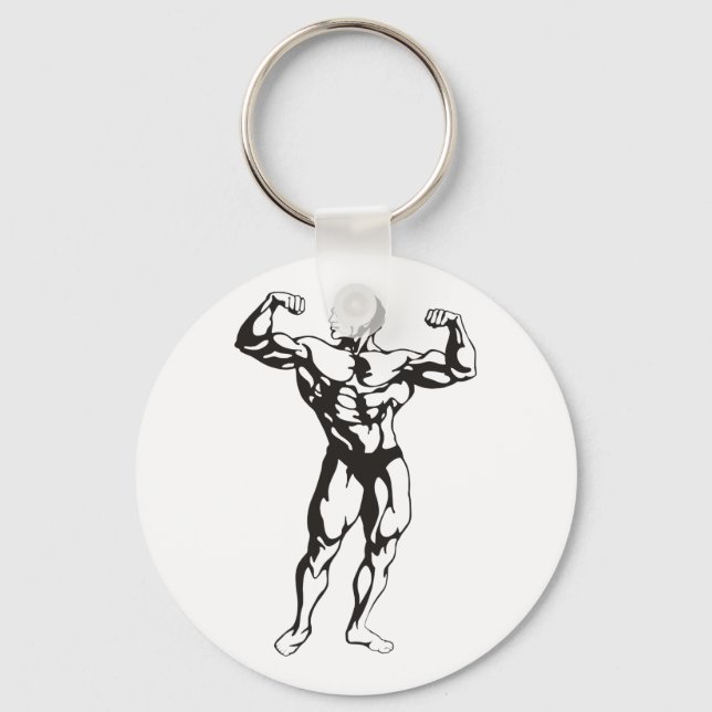 Llavero Fitness Man Muscles (Anverso)