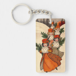 Llavero Five Girls With Furry Muffs - Florence Hardy