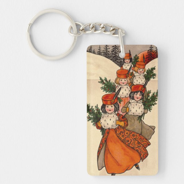 Llavero Five Girls With Furry Muffs - Florence Hardy (Frente)