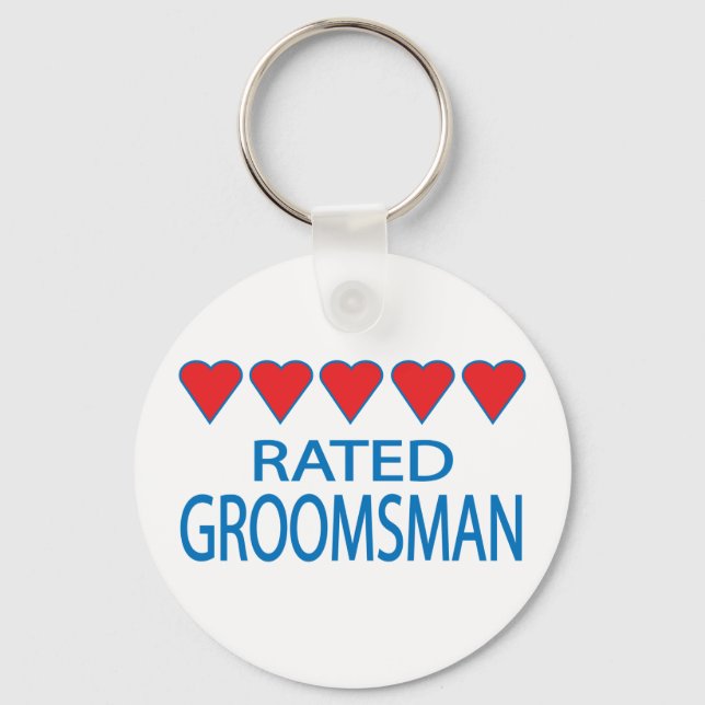 Llavero Five Heart Groomsman (Anverso)