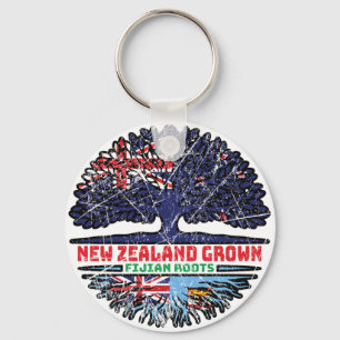 Llavero Fiyi Nueva Zelanda Raíces de Árbol de Nueva Zeland