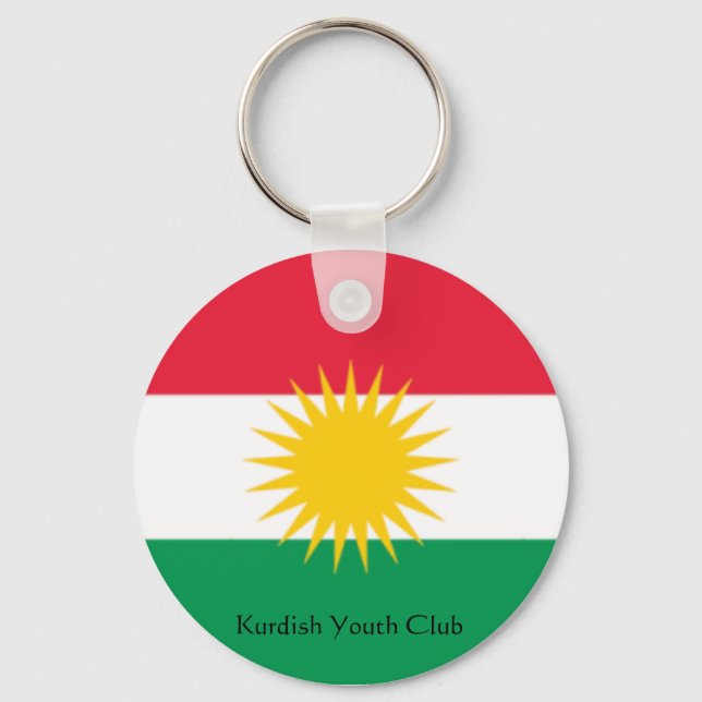 Llavero flag-kurdistan, club de la juventud kurda (Anverso)