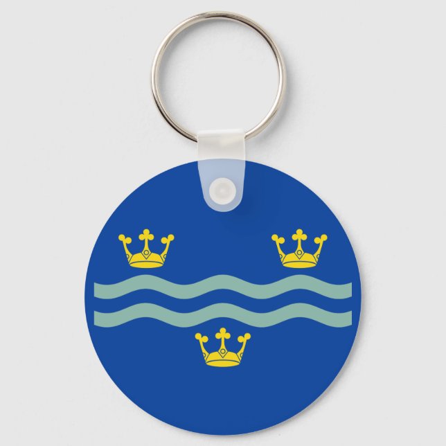 Llavero Flag of Cambridgeshire Keychain (Anverso)
