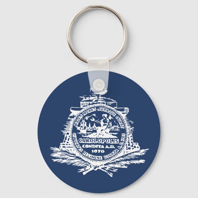 Llavero Flag of Charleston, South Carolina Keychain (Anverso)