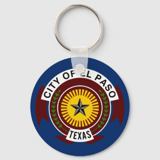 Llavero Flag of City of El Paso, Texas Keychain