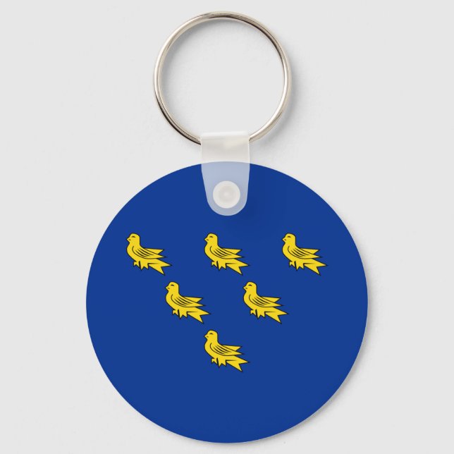 Llavero Flag of Sussex Keychain (Anverso)