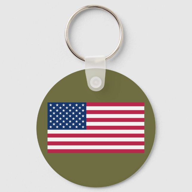 Llavero FLAG_USA, 4 de julio Día de la Independencia (Anverso)