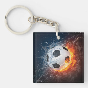 Llavero Flamante Cojín decorativo de fútbol/baloncesto de 