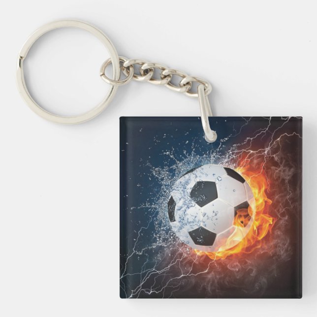 Llavero Flamante Cojín decorativo de fútbol/baloncesto de  (Frente)