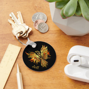 Llavero Flamante Phoenix Personalizado