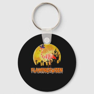 Llavero Flamencos Flamingoween Funny Witch Halloween