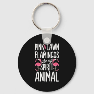 Llavero Flamencos Los Flamingos De Césped Rosado Son Ani
